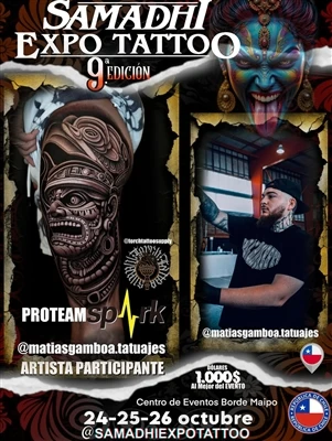L'artista xilè @matiasgamboa.tatuajes s'uneix a l'estrella - per a la Samadhi...