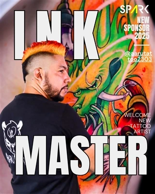 Spark Artist @AarutatToo2303 reclama el màxim honor a la Convenció de tatuatg...