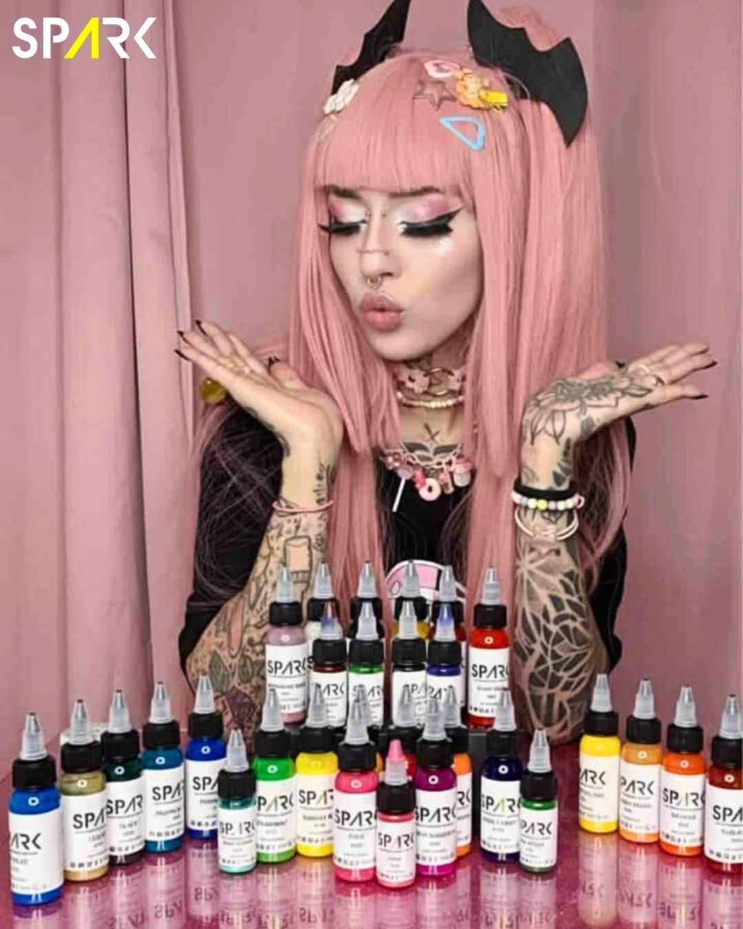 Were excited to welcome the talented artist bellahipnos to the SPARK INK Pro-team in Colomb