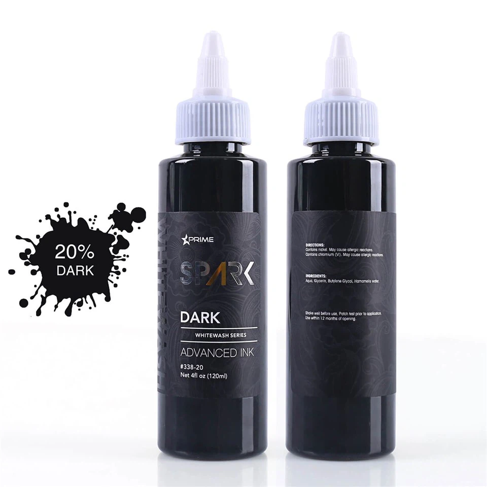 Professional Set Of 4OZ Organic BLACK And WHITEWASH Tattoo Ink For Body Art best
