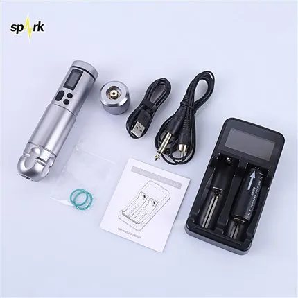 Màquina de tatuatge Spark carregable per a la venda Bolígraf de tatuatge sense fil