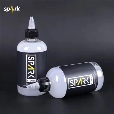 Spark Vegan Stencil Friendly Fast - Fórmula de fórmula de transferència de fórmules de transferència de 8 fl oz (240 ml) per a l'aplicació de tatuatge