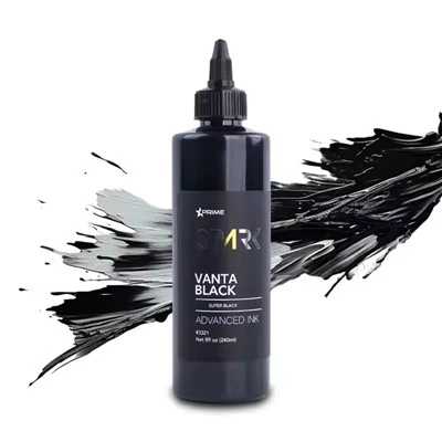 A l'engròs de 8 oz 240 ml de tinta de tatuatge premium de color negre personalitzat de color negre líquid orgànic d'alta qualitat i característica permanent