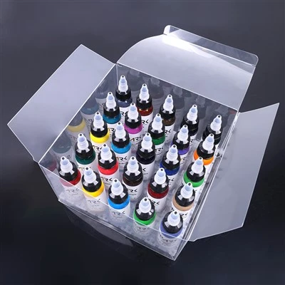 A l'engròs personalitzat alt - final 1 oz long - color durador de color llis de tinta permanent de tatuatge permanent per a l'art corporal