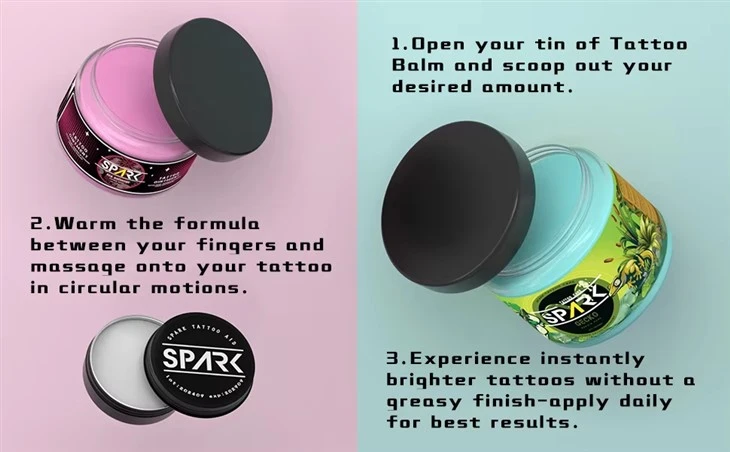 Sppark Premium Tattoo Aftercare Crema Protecció de curació de la pell Protecció d'etiquetes privades