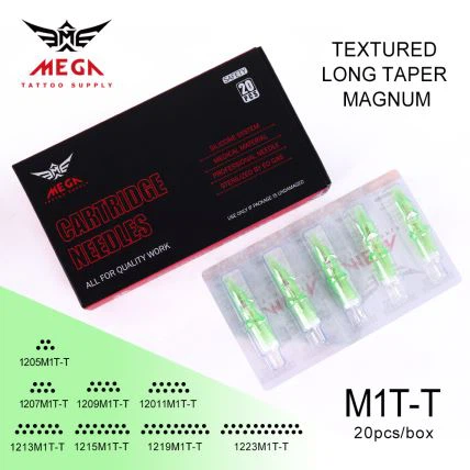 2020 millor texturitzat cartutxos de tatuatge de llarg Taper tatuatge d'agulles del cartutx 0,35 mm