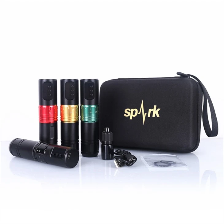 Màquina de tatuatge Spark de 1600 mAh Màquina de tatuatge sense fil professional