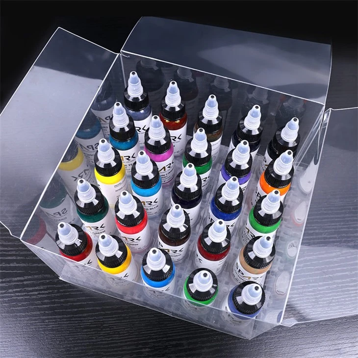 Set de 25 colors de tinta de tatuatge sense plom sense plom Tinta de tatuatge negra Tinta de tatuatge negra