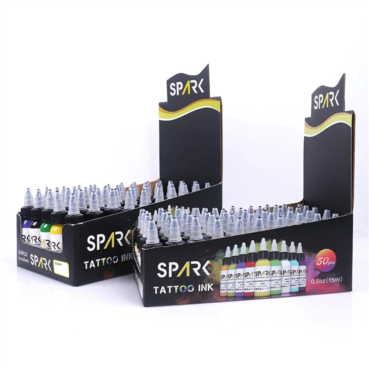 Tinta de tatuatge de pigments de 50 colors Tinta de tatuatge vegana Tinta de tatuatge 30 ml