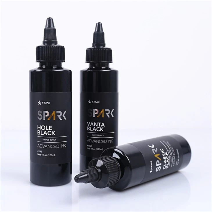 Hole Black 4OZ Triple Black Ink Series Spark Tattoo Ink Tinta de tatuatge Black Light
