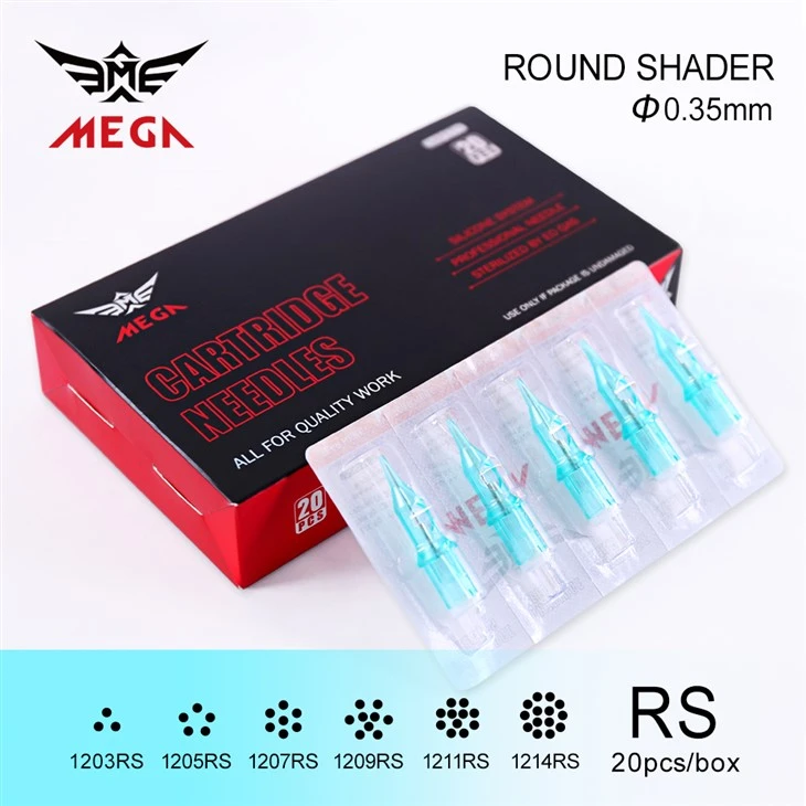 Mega Cartutxos de tatuatges amb ombra 0.35 mm