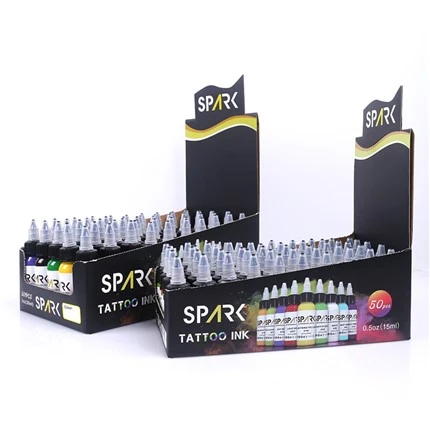 Tinta de tatuatge de pigments de 50 colors Tinta de tatuatge vegana Tinta de tatuatge 30 ml
