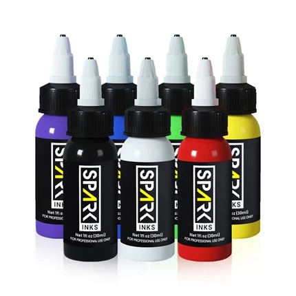 Tinta de tatuatge professional permanent OEM Spark de 7 colors