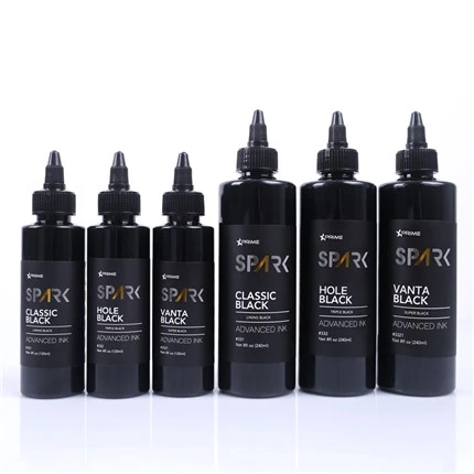 8OZ Black Ink Series Hole Black Triple Black Spark Tinta de tatuatge Tinta de tatuatge sense plom