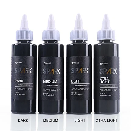 Tinta de tatuatge sense plom Set de rentat blanc Spark Tattoo Ink