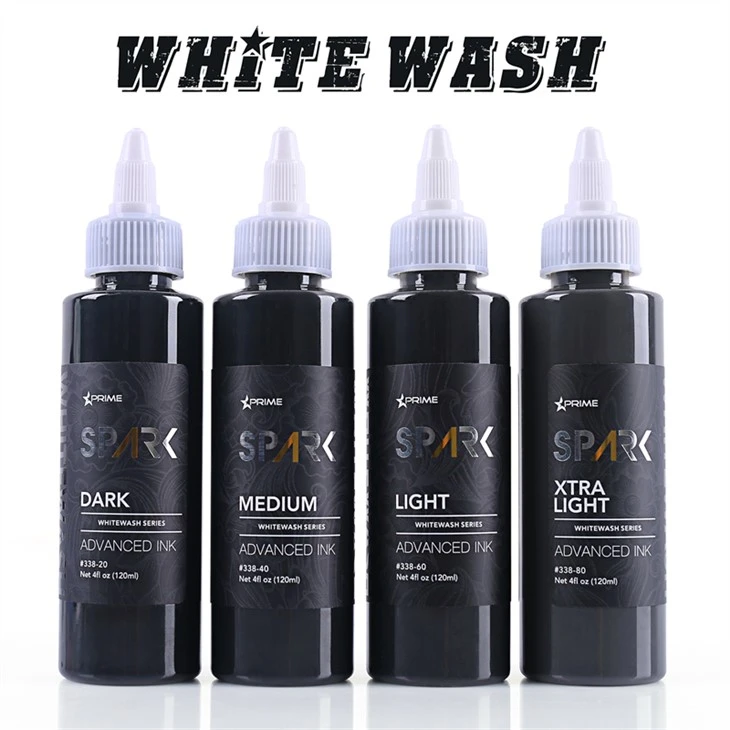 Set de tintes de tatuatge a granel, blanc de rentat Spark Tattoo Ink