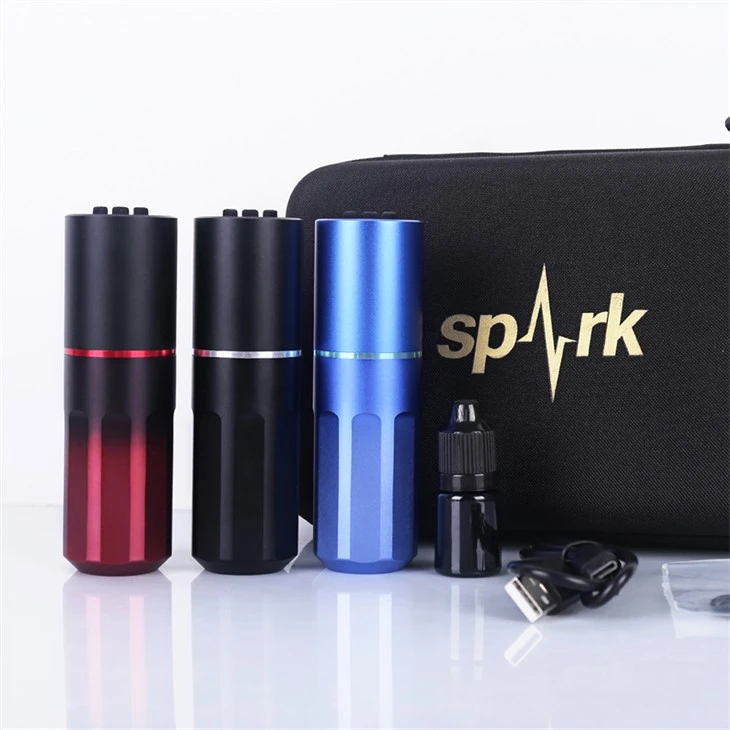 Màquina de tatuatge Spark Màquina de tatuatge sense fil Subministraments de tatuatge per a l'art corporal