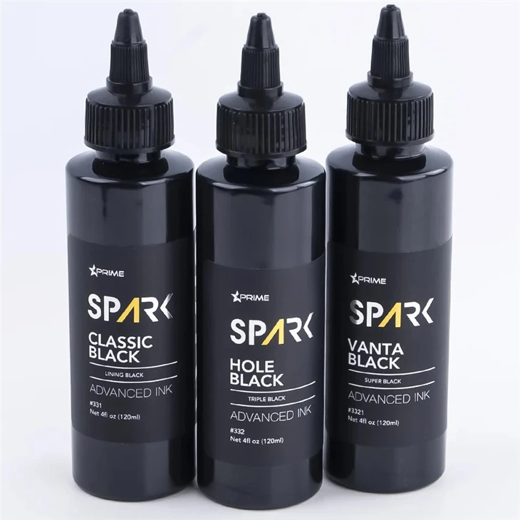 Tintes de tatuatge a granel 8OZ Black Ink Series Hole Black Triple Black Spark Tinta de tatuatge Tinta de tatuatge sense plom